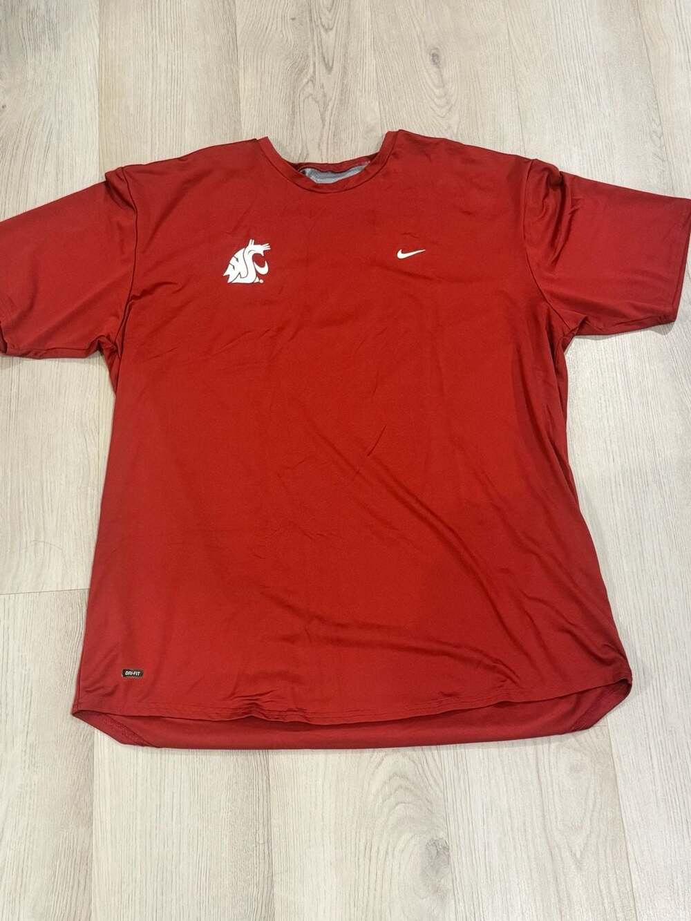 Y2K Washington State Cougars T-Shirt Size XXL Red Dri-Fit